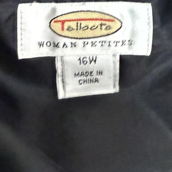 Vintage Talbots Skirt Womens 16WP Black White Wool Blend Houndstooth Career Work - Picture 5 of 9